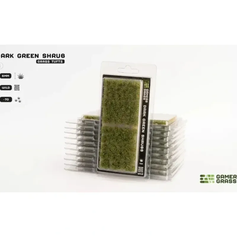 Shop All*Dark Green Shrub (6mm) Tuft - Wild LTG GSG-GGS-DG - Miniature Marvels: Airplane Models & Painted Dice