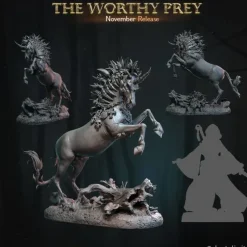 Miniature*Dark Unicorn - Miniature Marvels: Airplane Models & Painted Dice