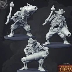 Miniature<Deathly Cannon Skeleton Bundle - Miniature Marvels: Airplane Models & Painted Dice