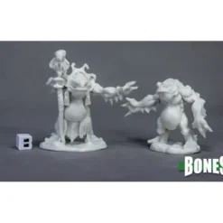 Miniature<Deep One Priest & Servitor: Bones RPR 77520 - Miniature Marvels: Airplane Models & Painted Dice