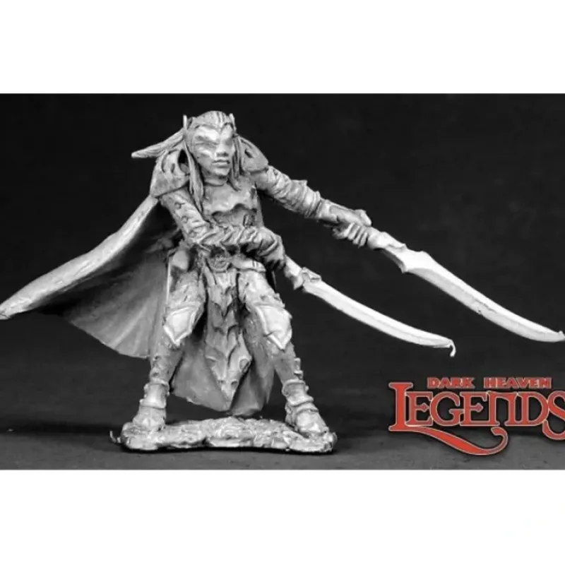 Miniature<Dellenin, Dark Elf Swordmaster: Dark Heaven Legends RPR 03318 - Miniature Marvels: Airplane Models & Painted Dice