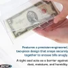 Egpull<DELUXE Currency Slab Dollar Bill Plastic Case WITH STAND - Miniature Marvels: Airplane Models & Painted Dice