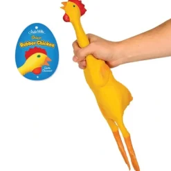 Egpull<DELUXE RUBBER CHICKEN - Classic Fun Gag Joke HIGH QUALITY Toy - Archie McPhee - Miniature Marvels: Airplane Models & Painted Dice