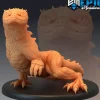 Miniature<Desert Lizard - Miniature Marvels: Airplane Models & Painted Dice