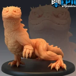 Miniature<Desert Lizard - Miniature Marvels: Airplane Models & Painted Dice