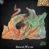 Miniature<Desert Wyrm - Miniature Marvels: Airplane Models & Painted Dice