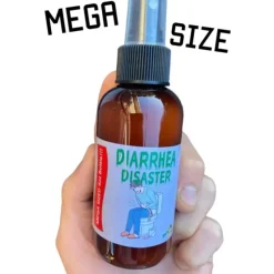 Egpull<DIARRHEA DISASTER MEGA 4OZ SIZE BOTTLE - Fart Spray Gone Wrong! GaG Prank Joke - Miniature Marvels: Airplane Models & Painted Dice