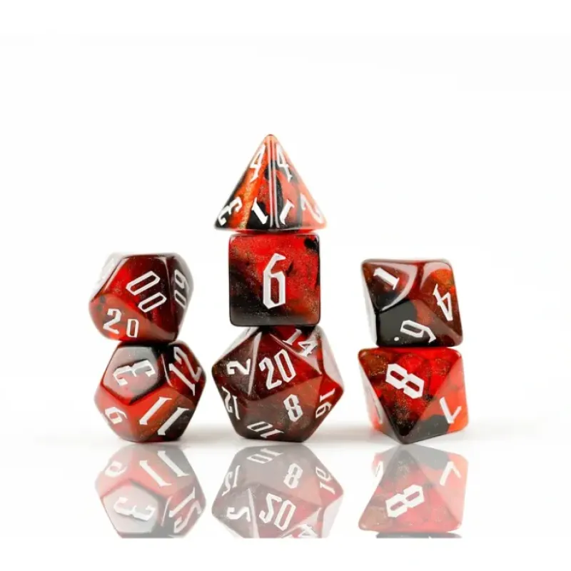Dice<Dice Set: Fire Nebula SDZ 0013-02 - Miniature Marvels: Airplane Models & Painted Dice
