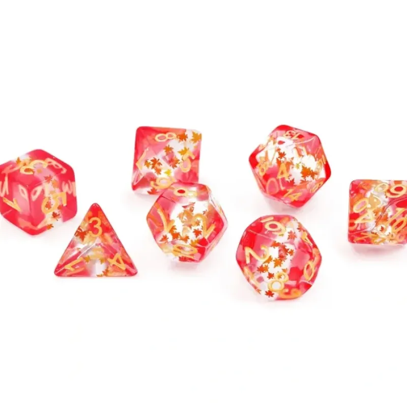 Dice<Dice Set: Maple Leaf SDZ 0005-06 - Miniature Marvels: Airplane Models & Painted Dice