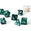 Dice<Dice Set: Pearl Green Acrylic SDZ 0001-02 - Miniature Marvels: Airplane Models & Painted Dice