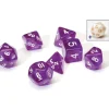 Dice<Dice Set: Translucent Purple Resin SDZ 0001-05 - Miniature Marvels: Airplane Models & Painted Dice