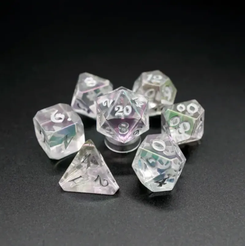Shop All*Die Hard Dice - Avalore Prismatic Moonlight - Miniature Marvels: Airplane Models & Painted Dice