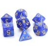Shop All*Die Hard Dice - Blue Swirl with Gold - Miniature Marvels: Airplane Models & Painted Dice