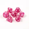 Shop All*Die Hard Dice - Elessia Pink with White - Miniature Marvels: Airplane Models & Painted Dice