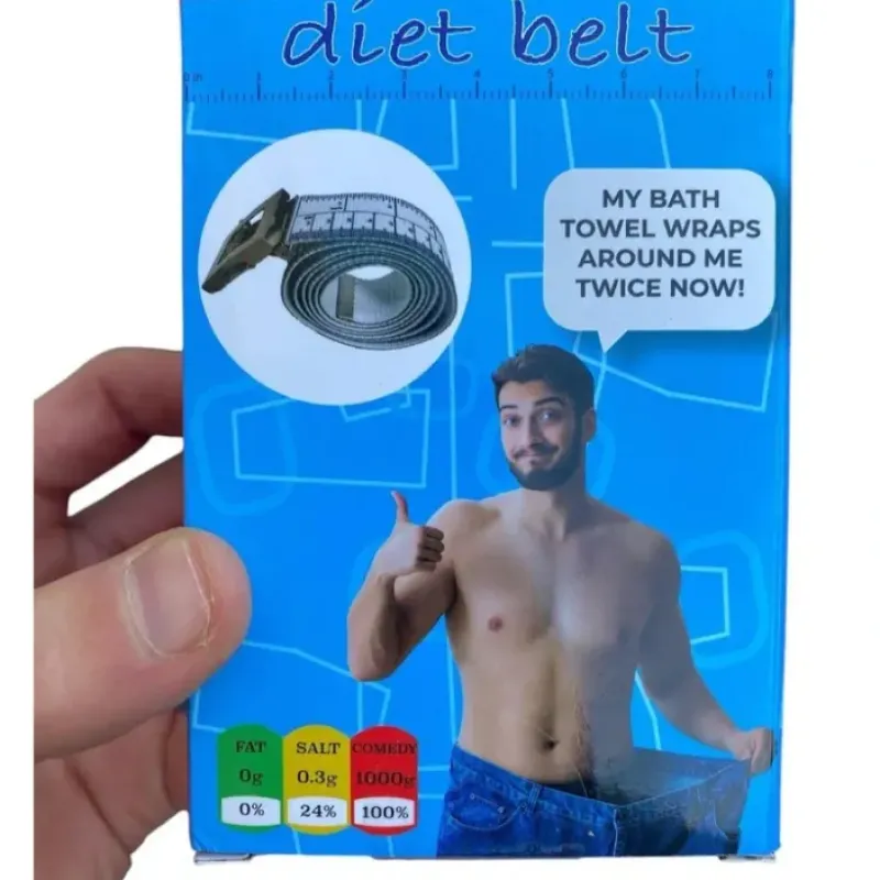Egpull<Diet Belt - Funny Joke Gift! - LOSE WEIGHT or GET FAT Gag Santa Stocking Stuffer - Miniature Marvels: Airplane Models & Painted Dice