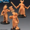 Miniature<Dinosaur Tribe Warrior Set - Miniature Marvels: Airplane Models & Painted Dice