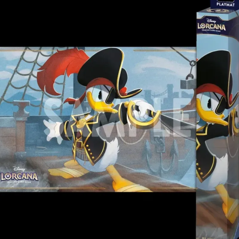 Shop All*Disney Lorcana TCG: Azurite Sea - Playmat Donald Duck - Miniature Marvels: Airplane Models & Painted Dice