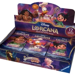 Shop All*Disney Lorcana TCG: Shimmering Skies - Booster Display (24) - Miniature Marvels: Airplane Models & Painted Dice