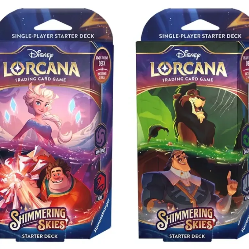 Shop All*Disney Lorcana TCG: Shimmering Skies - Starter Deck - Miniature Marvels: Airplane Models & Painted Dice
