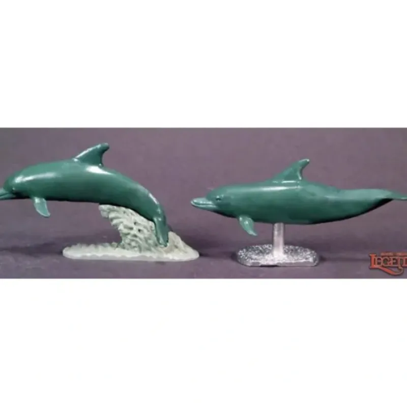 Miniature<Dolphins (2): Dark Heaven Legends RPR 03726 - Miniature Marvels: Airplane Models & Painted Dice