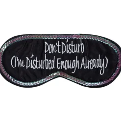 Egpull<Don't Disturb Funny Sleep Mask - Hysterical Sleeping Eye Blindfold Soft EyeMask - Miniature Marvels: Airplane Models & Painted Dice