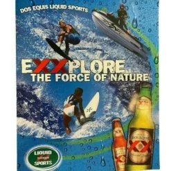 Egpull<Dos Equis Beer 21 x 17 Poster - Sexy Surf Jet Ski Water Sports Pub Bar Mancave - Miniature Marvels: Airplane Models & Painted Dice
