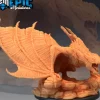 Miniature<Draconic Wyvern - Miniature Marvels: Airplane Models & Painted Dice