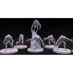 Miniature<Draegloth Set - Miniature Marvels: Airplane Models & Painted Dice