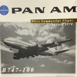 Airplane Model*Dragon Models 55459 1:400 Pan Am Boeing 747-100 - Miniature Marvels: Airplane Models & Painted Dice