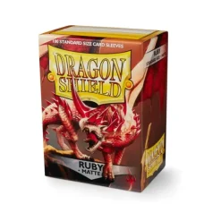 Shop All*Dragon Shield: Matte (100) Ruby "Rubis" ATM 11037 - Miniature Marvels: Airplane Models & Painted Dice