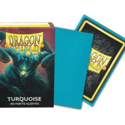 Shop All*Dragon Shields: (100) Matte - Turquoise (DISPLAY 10) - Miniature Marvels: Airplane Models & Painted Dice