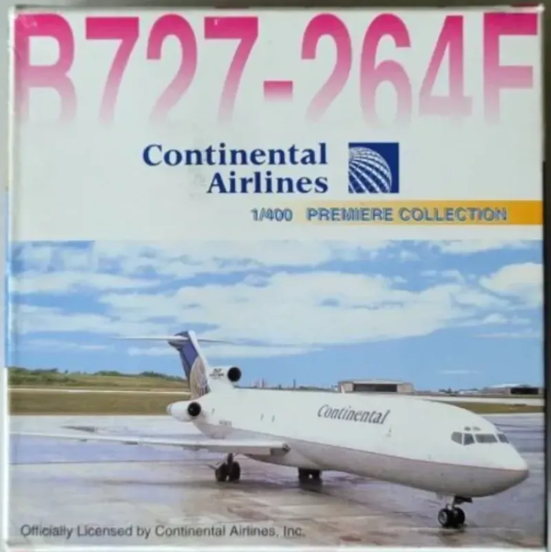 Airplane Model*Dragon Wings 55188 1:400 Continental Airlines Boeing 727-264F - Miniature Marvels: Airplane Models & Painted Dice