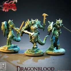 Miniature<Dragonblood Knights Bundle - Miniature Marvels: Airplane Models & Painted Dice