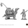 Miniature<Dreadmere Tortoise & Drayman: Bones Black RPR 44053 - Miniature Marvels: Airplane Models & Painted Dice