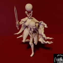Miniature<Dullahan, 28mm - Miniature Marvels: Airplane Models & Painted Dice