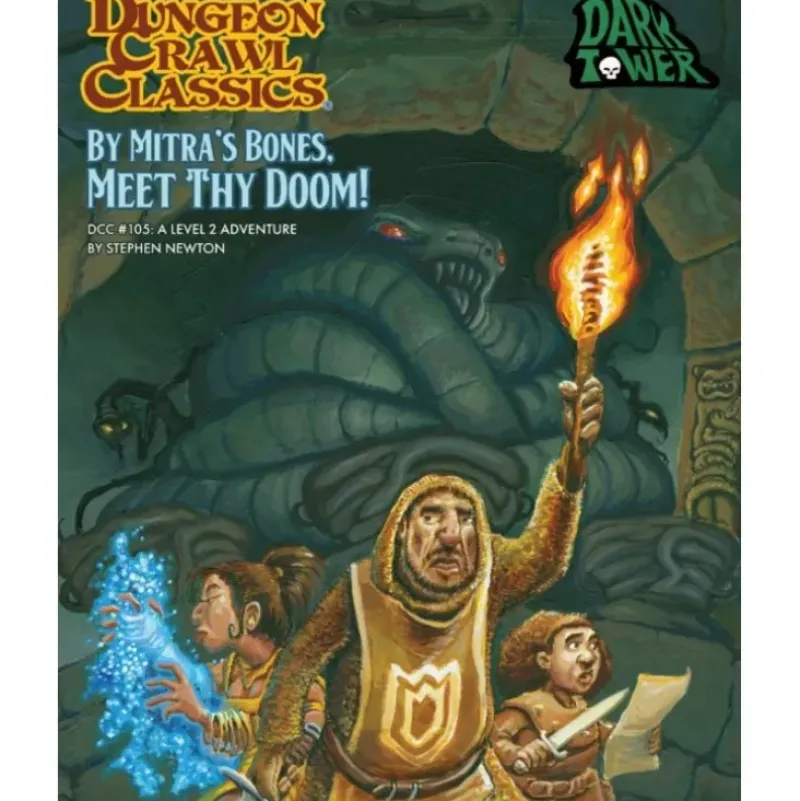 Shop All*Dungeon Crawl Classics RPG: #105 - By Mitras Bones Meet Thy Doom! Jennell Jaquays Variant Cover - Miniature Marvels: Airplane Models & Painted Dice