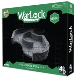 Miniature*Dungeon Tile III - Curves: WarLock Tiles - WizKids 4D Settings WZK 16516 - Miniature Marvels: Airplane Models & Painted Dice