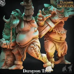 Miniature<Dungeon Troll - Miniature Marvels: Airplane Models & Painted Dice