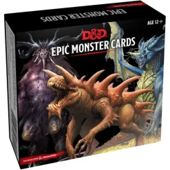 Role-playing Game<Dungeons & Dragons RPG: Epic Monster Cards (77 Oversized Cards) GF9 C7642000 - Miniature Marvels: Airplane Models & Painted Dice
