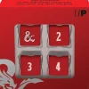 Accessories<Dungeons & Dragons RPG: Heavy Metal Red and White D6 Dice Set - Miniature Marvels: Airplane Models & Painted Dice