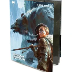 Accessories<Dungeons and Dragons RPG: Barbarian - Class Folio with Stickers - Miniature Marvels: Airplane Models & Painted Dice