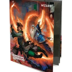 Accessories<Dungeons and Dragons RPG: Wizard - Class Folio with Stickers - Miniature Marvels: Airplane Models & Painted Dice