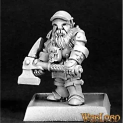Miniature<Dwarf Miner: Warlord RPR 14405 - Miniature Marvels: Airplane Models & Painted Dice