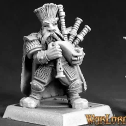 Miniature<Dwarf Musician: Warlord RPR 14534 - Miniature Marvels: Airplane Models & Painted Dice