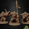 Miniature<Dwarf Soldier Set 2 No Helmets - Miniature Marvels: Airplane Models & Painted Dice