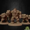 Miniature*Dwarf Soldier Set 1 Without Helmets - Miniature Marvels: Airplane Models & Painted Dice