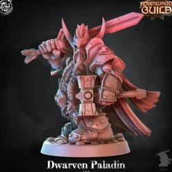Miniature*Dwarven Paladin - Miniature Marvels: Airplane Models & Painted Dice