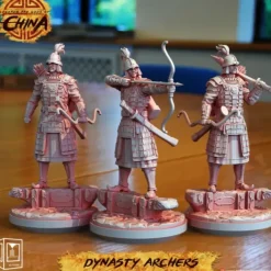 Miniature<Dynasty Archer Bundle - Miniature Marvels: Airplane Models & Painted Dice