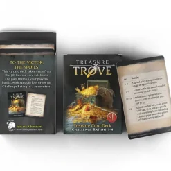 Shop All*5E Treasure Trove Deck: CR 1-4 - Miniature Marvels: Airplane Models & Painted Dice
