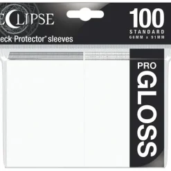 Accessories<Eclipse Gloss Standard Sleeves: Arctic White (100) - Miniature Marvels: Airplane Models & Painted Dice